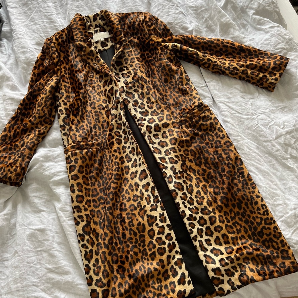 Michelle Mason animal print coat